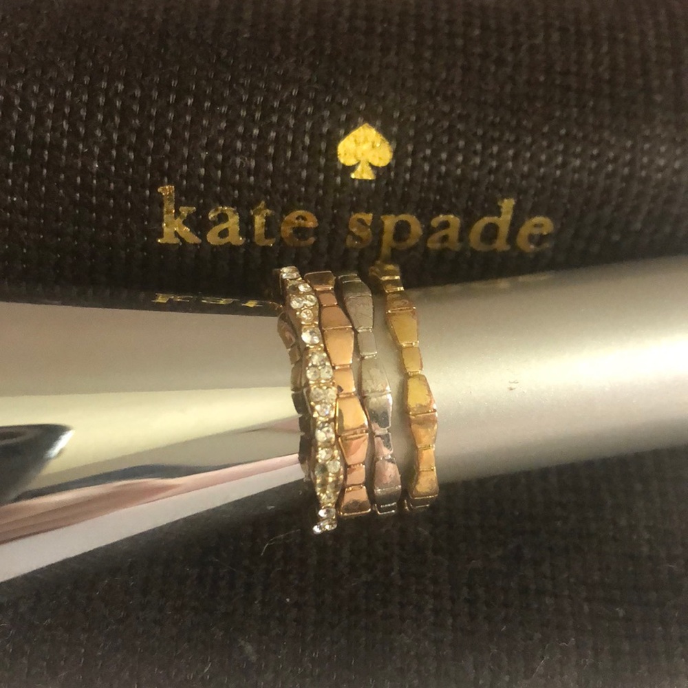 Kate Spade Bow Stack Rings
